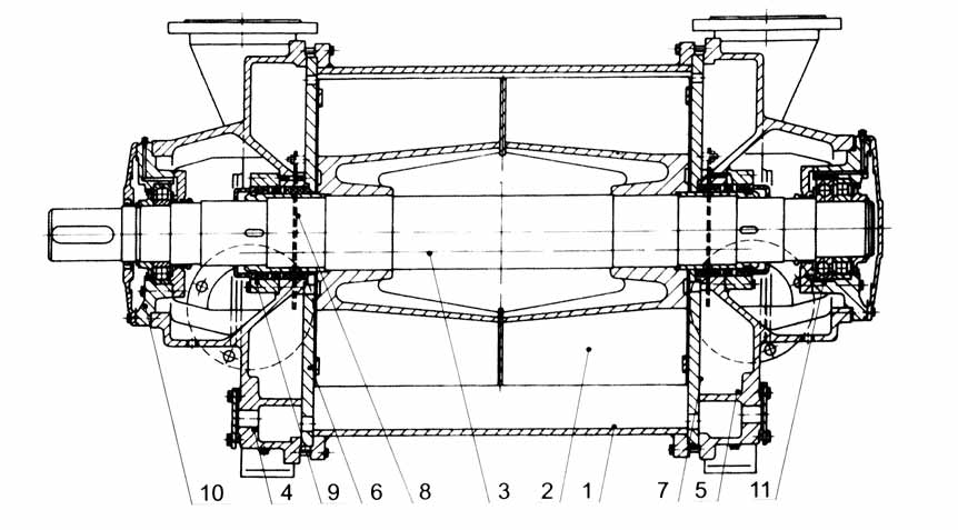 2BE1水环式万搏（中国）内部结构图